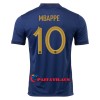Virallinen Fanipaita Ranska Mbappé 10 Kotipelipaita MM-Kisat 2022 - Miesten